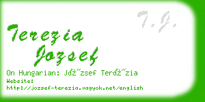 terezia jozsef business card